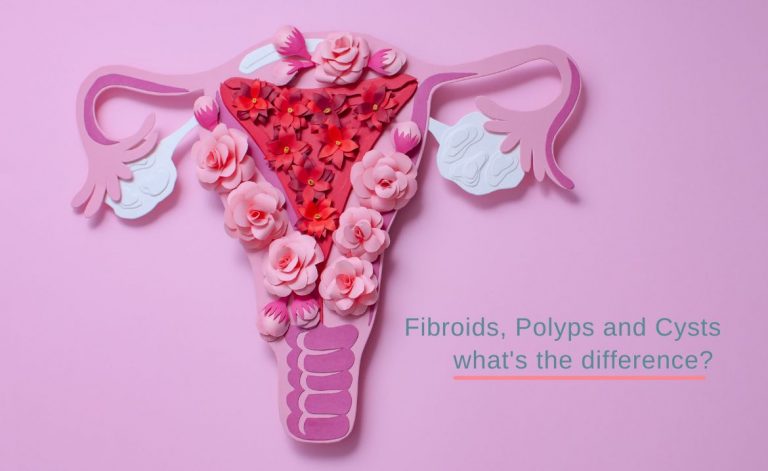 Pink uterus, fibroids, polyps, and cysts