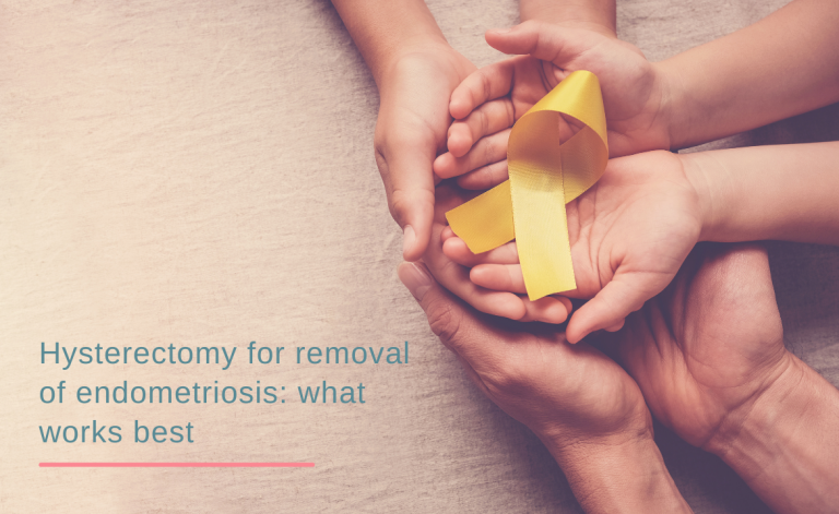 hands holding yellow endometriosis ribbon