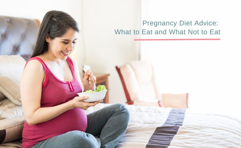 Woman eating pregnancy diet