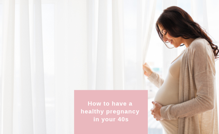 Pregnant woman in her 40s, pregnancy